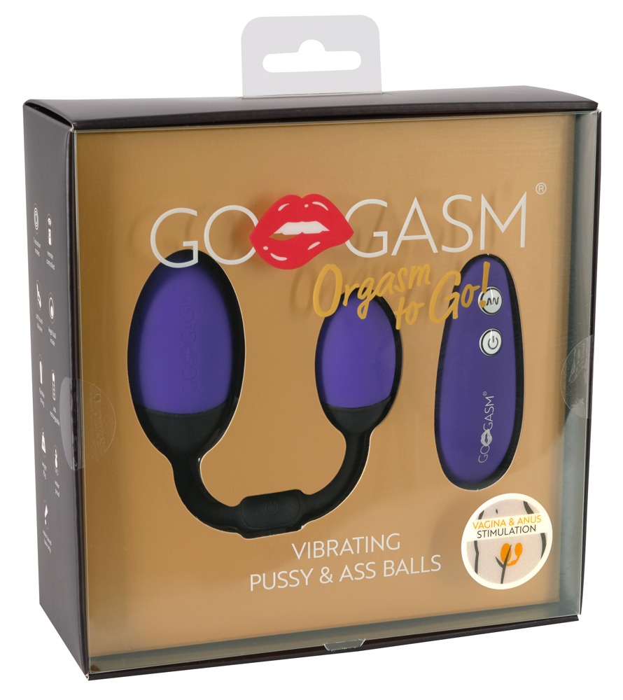 GoGasm VIBRATING PUSSY AND ASS BALLS