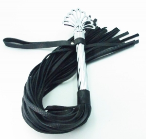BDSM Arsenal FLOGGER BLACK WITH CROWN-DECORATED HANDLE 40 cm